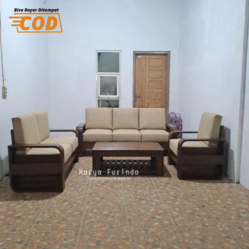 Sofa Tamu Jati, Kursi Tamu Minimalis Kayu Jati, Kursi Tamu Modern Jati Asli Jepara