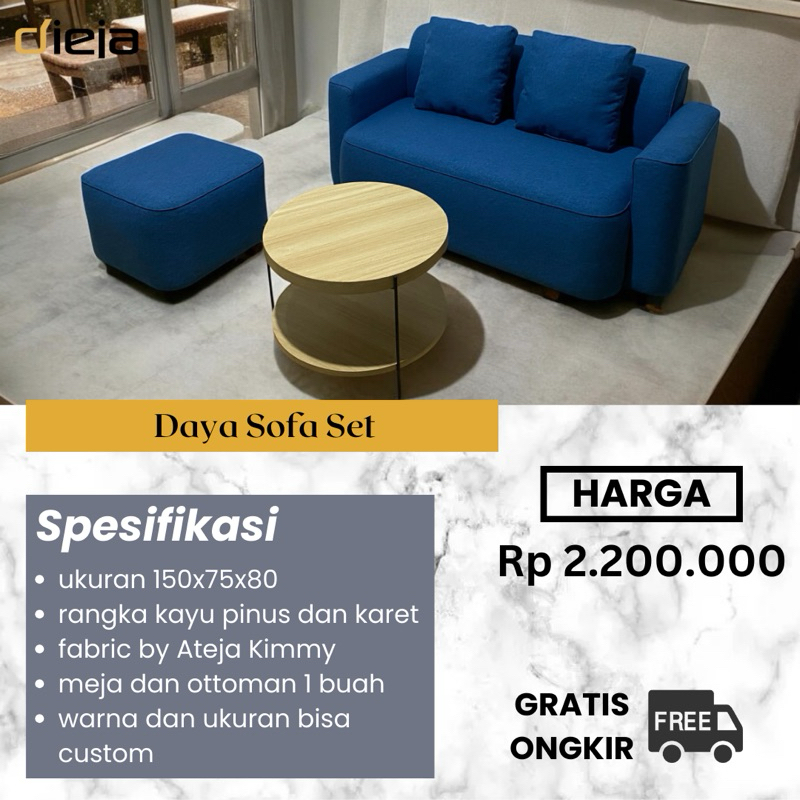 GRATIS ONGKIR | SOFA MINIMALIS | SOFA SET | DAYA SOFA SET |
