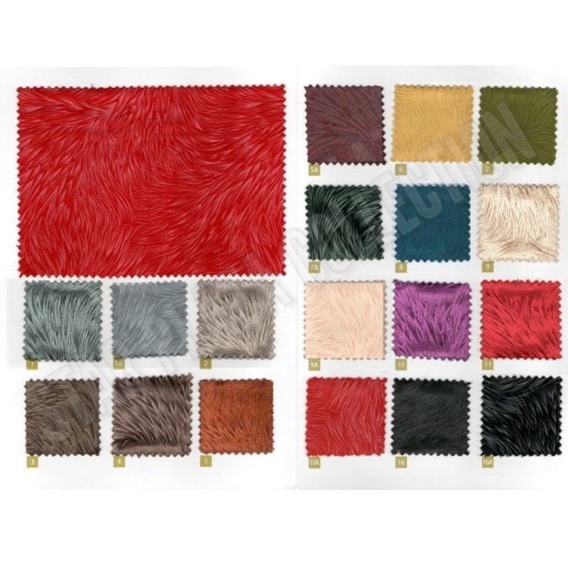 Promo Bahan Kain Bludru / Velvet / Beludru Kilap Emboss Bella - Billy (Sofa, Jok, Kursi, Peci,