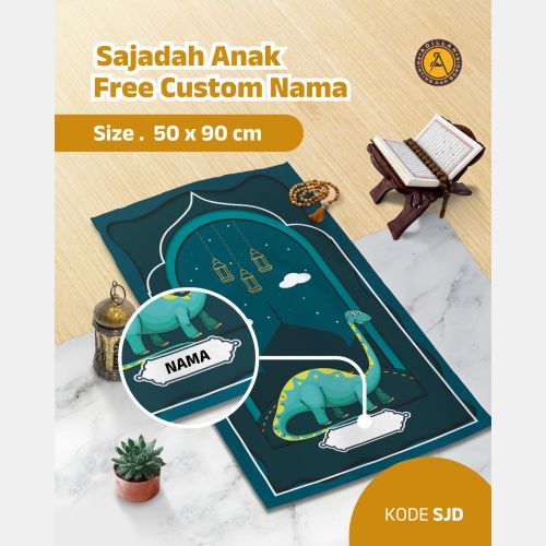 Grosir Sajadah Anak,Sajadah custom,sajadah anak karakter plus renda,sajadah nama,sajadah kecil,sajad