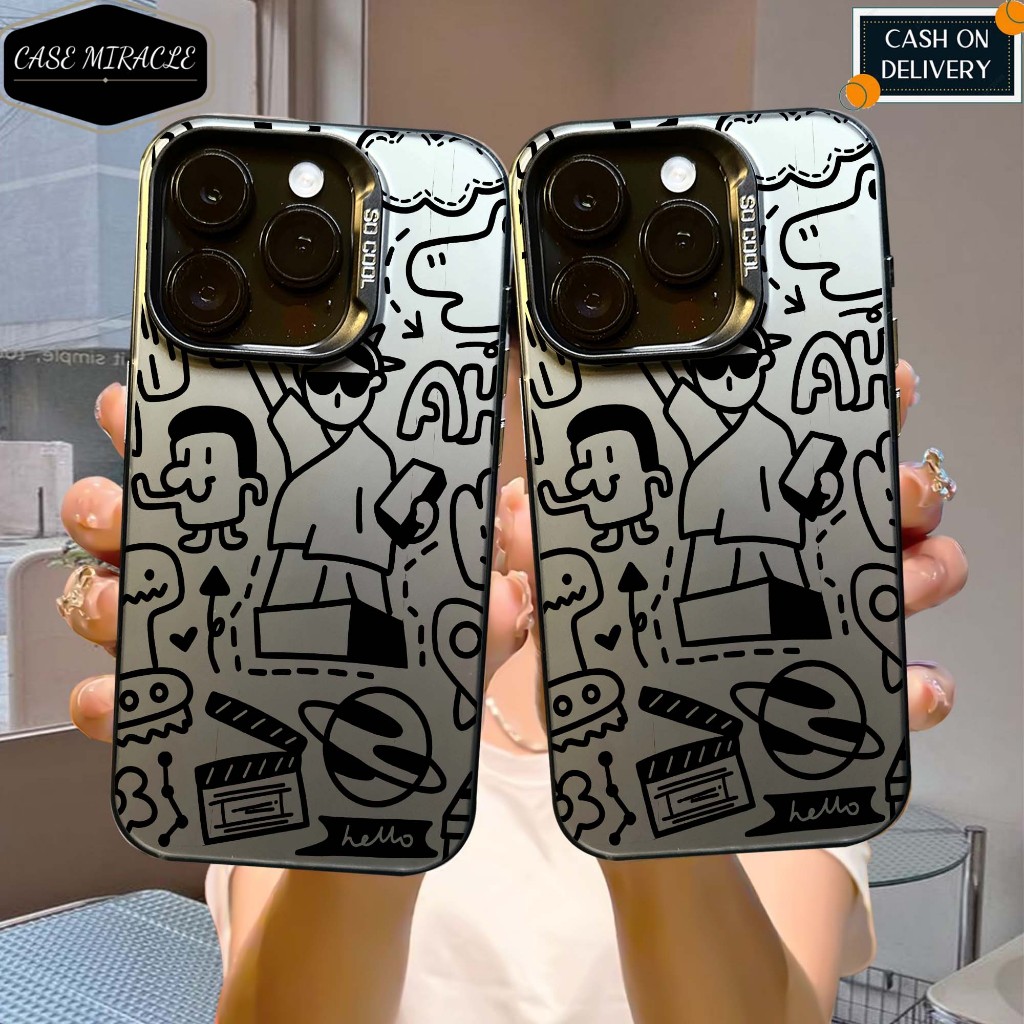 

CASE SAMSUNG A55 / A25 / A35 / A15 / A14 / A05S / A24 / A34 / A54 / A05 / A23 / A13 / A04S / A52 SO COOL HOLOGRAM PREMIUM MATTE - Motif RNDM - Softcase HYBRID IMD PLATE HOLOGRAM Cowo - Casing Glossy