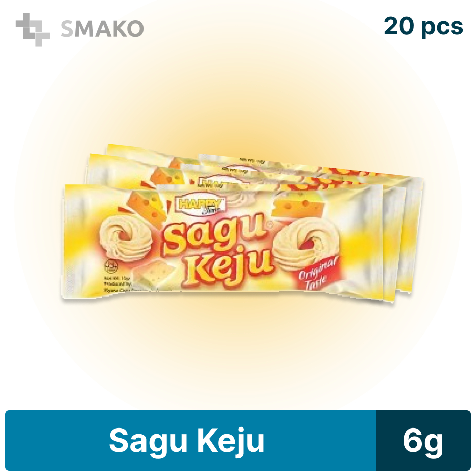 

SAGU KEJU happy time PACK isi 20 bungkus@6g