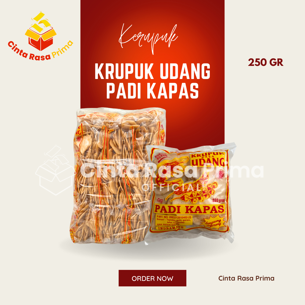 

Krupuk Udang Padi Kapas - 250 gr