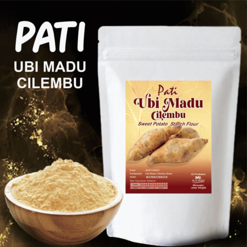 

Pati Tepung Ubi Madu Cilembu/Sweet potatoes starch flour/pati ubi jalar kuning cilembu.