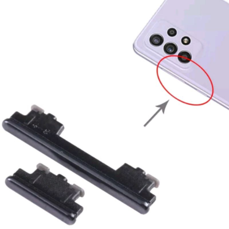 Satu set tombol luar on off volume Samsung A72 4G 5G A52 4G 5G A52S 4G 5G original