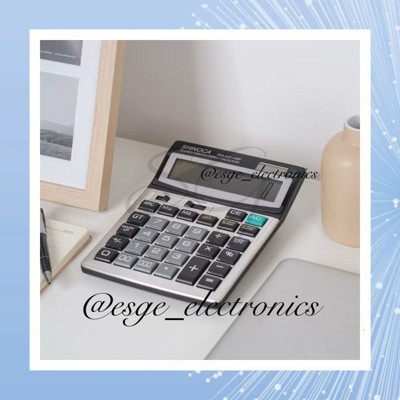 

ORIGINAL KALKULATOR SHINOCA 14 DIGIT PRA-912-14RP KALKULATOR MEJA KALKULATOR BISNIS KALKULATOR LCD BESAR
