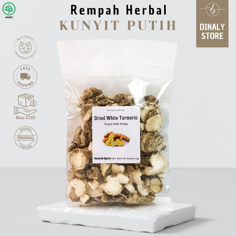

KUNYIT PUTIH IRIS KERING 100 GRAM