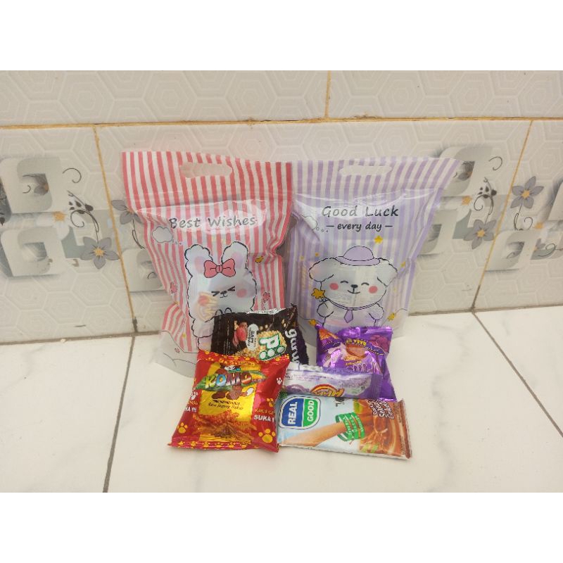 

Bingkisan Snack Ulang Tahun Anak ziplock warna Ad/Hampers Snack ultah