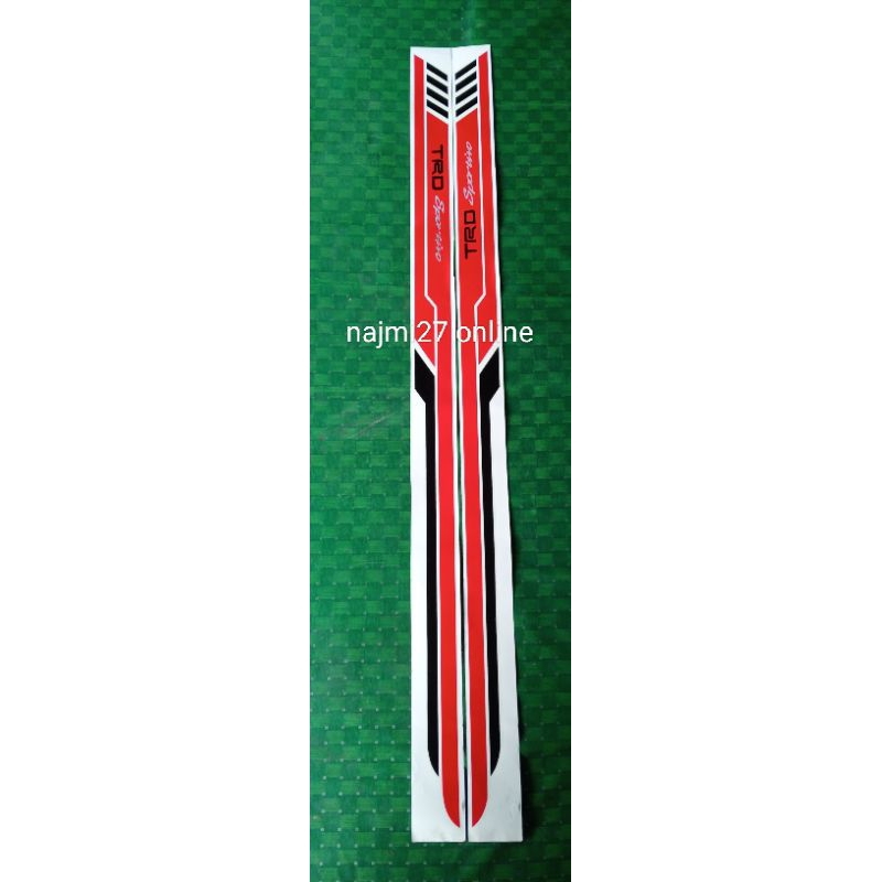 stiker mobil TRD RUSH UNIVERSAL 2017