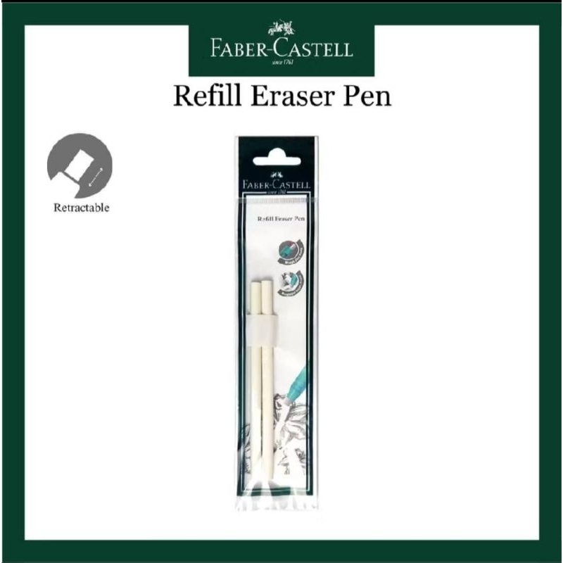 

Refil Penghapus Mekanik Faber Castell 180102 Eraser Pen Set 2