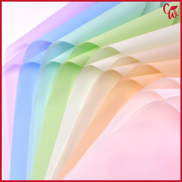 

20 lembar Full Color Cellophane Kertas Buket Bunga Wrapping Paper KB6198