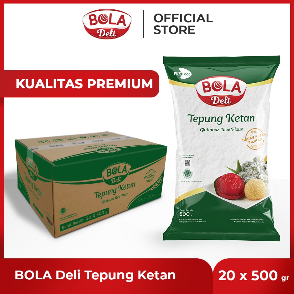 

BOLA Deli Tepung Ketan 500 gr Karton