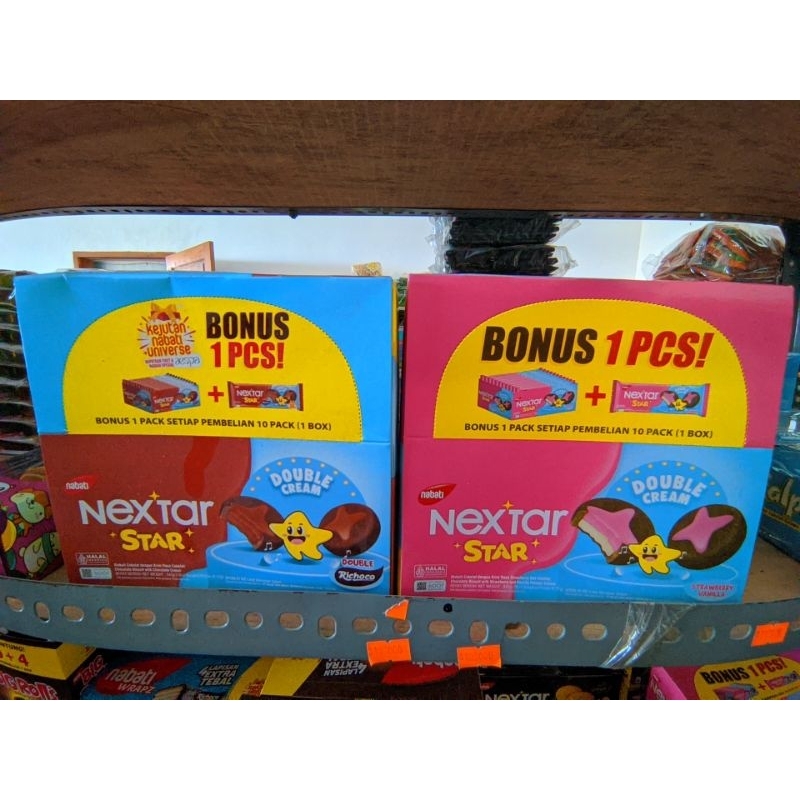 

Nabati Nextar Brownies & Nextar Star Bintang 34g | Cookies | Biscuit |