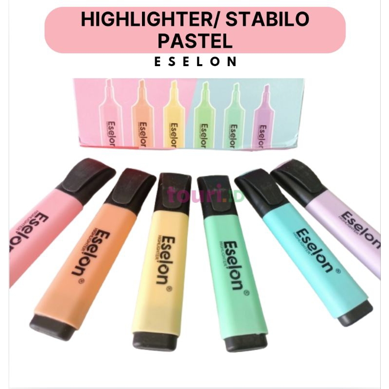 Highlighter Pastel / Stabilo Warna-warni Eselon / Stabilo Pastel / Eselon Highlighter/ Stabilo Eselo