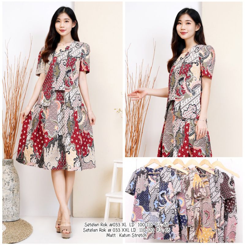 stelan rok batik