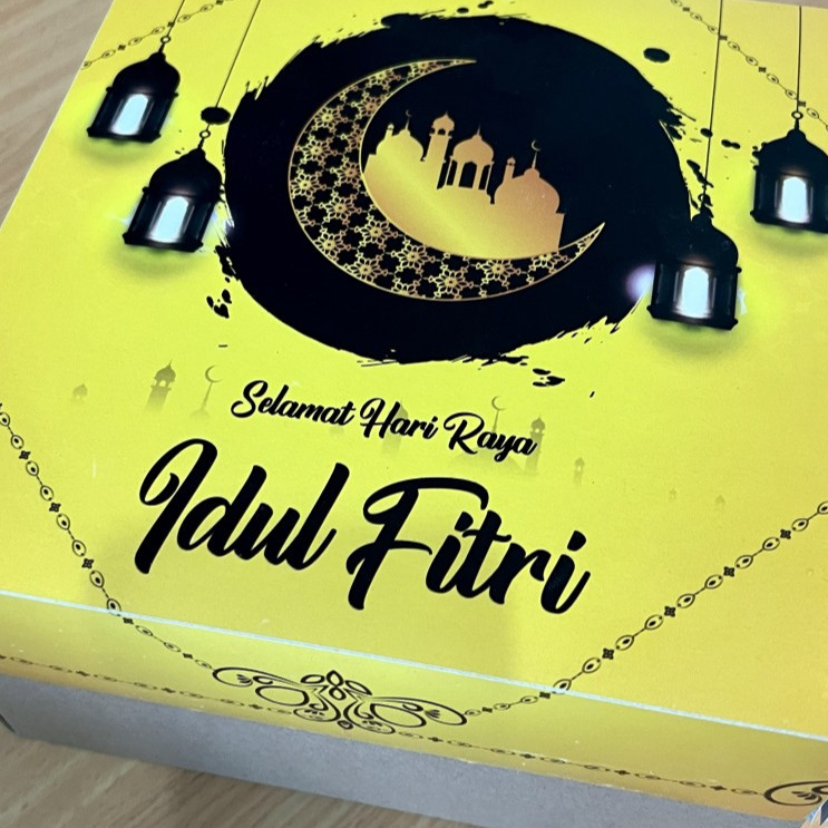 

( 5 pcs ) Kardus Cake Tart Hampers Lebaran Box Kotak Edisi Idul Fitri Ukuran 25x25 cm