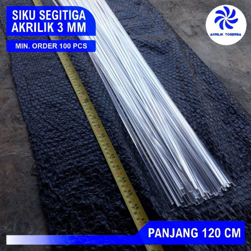 SIKU SEGITIGA AKRILIK 3mm