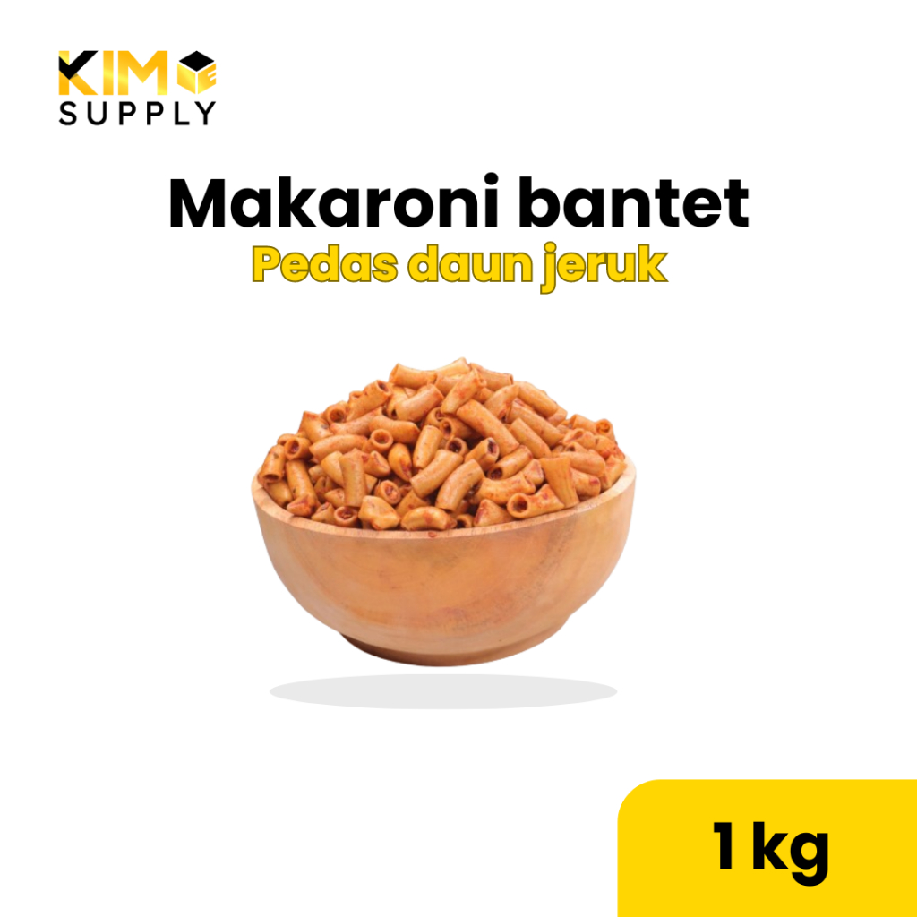 

MAKARONI BANTET PEDAS DAUN JERUK (1KG) cemilan snack makanan kekinian termurah