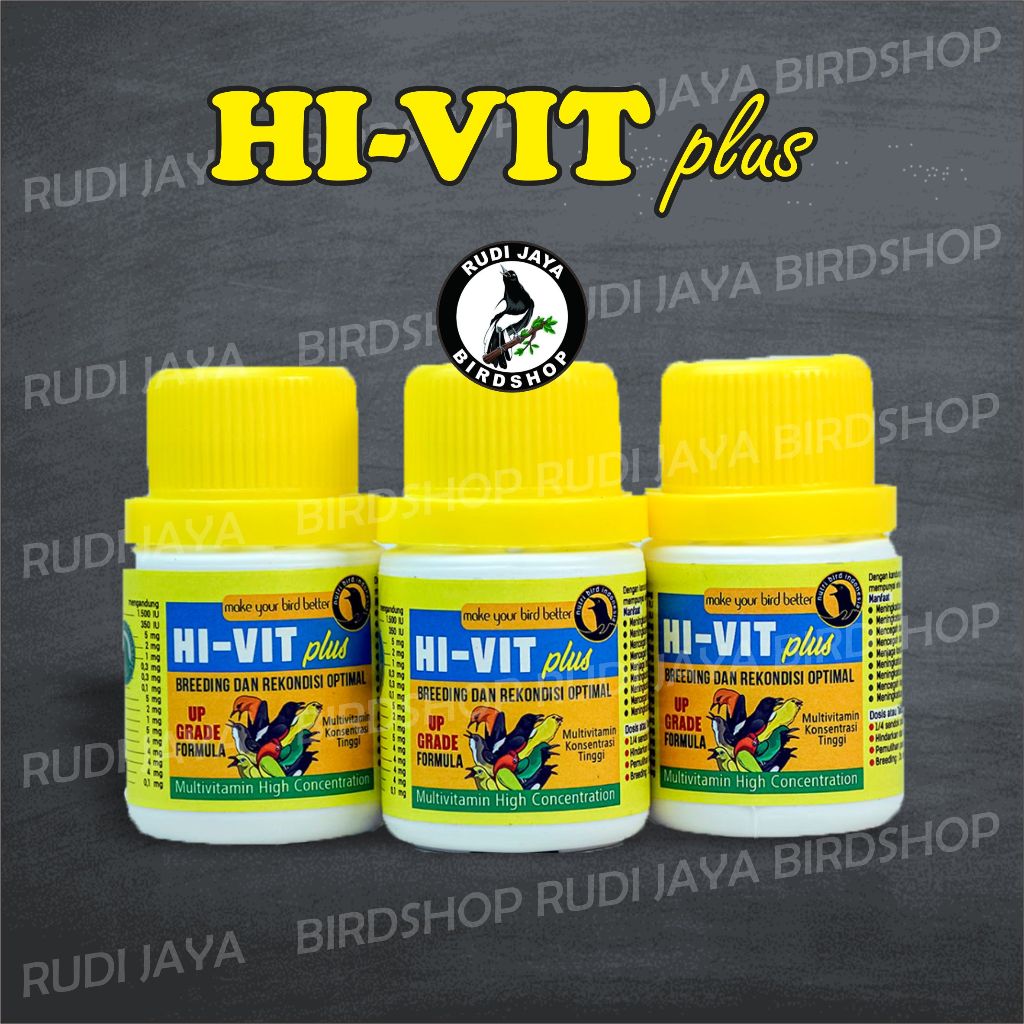 HI VIT PLUS NUTRIBIRD VITAMIN DOSIS TINGGI UNTUK SEMUA BURUNG BREEDING TERNAK JAGA DAYA TAHAN TUBUH