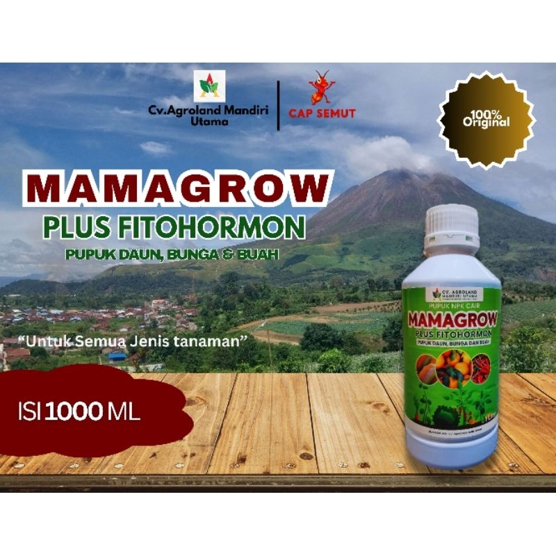 MAMAGROW PUPUK NPK CAIR PLUS FITOHORMON| PUPUK DAUN BUNGA DAN BUAH