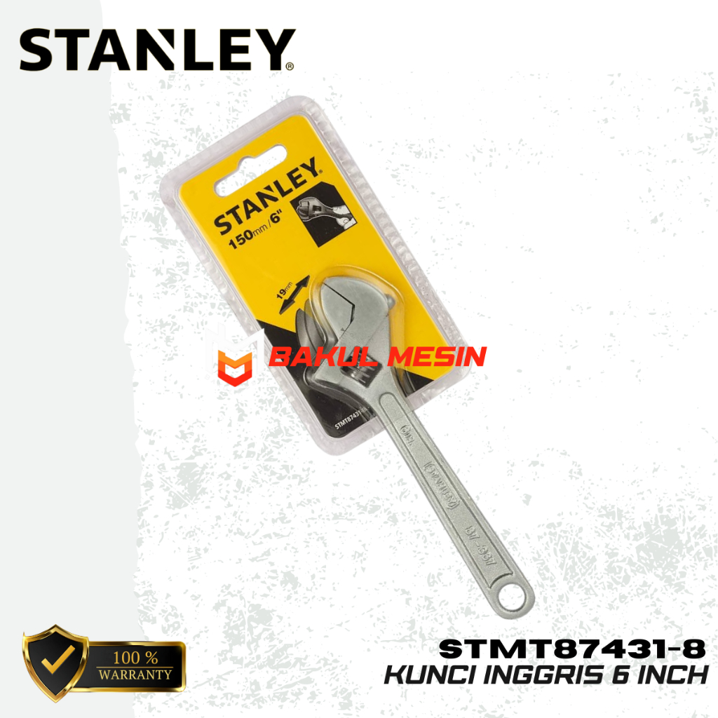 Stanley STMT87431-8 Kunci Inggris 6 Inch Stanley Adjustable Wrench