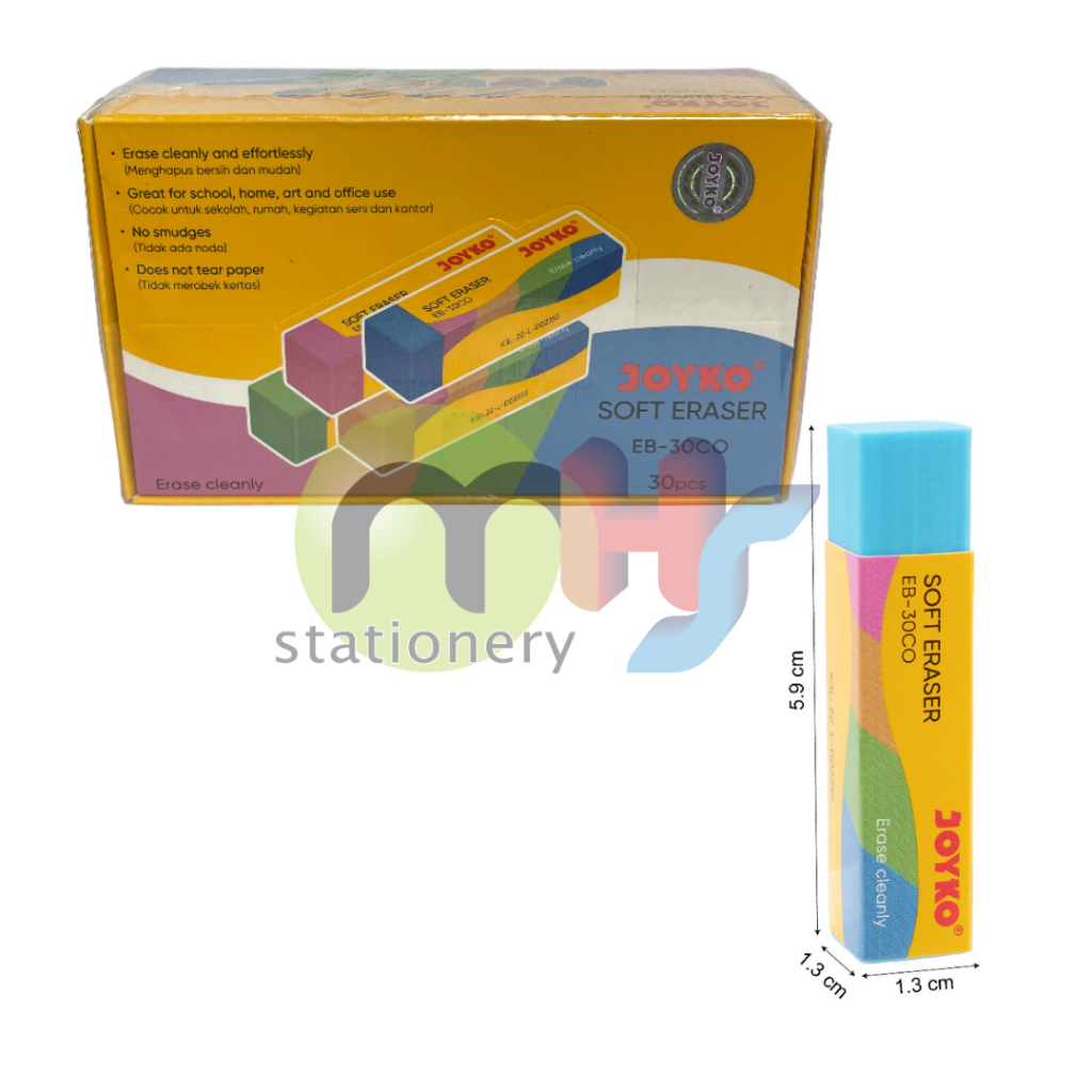 

Eraser Penghapus Joyko EB-30CO 1 BOX 30 PCS