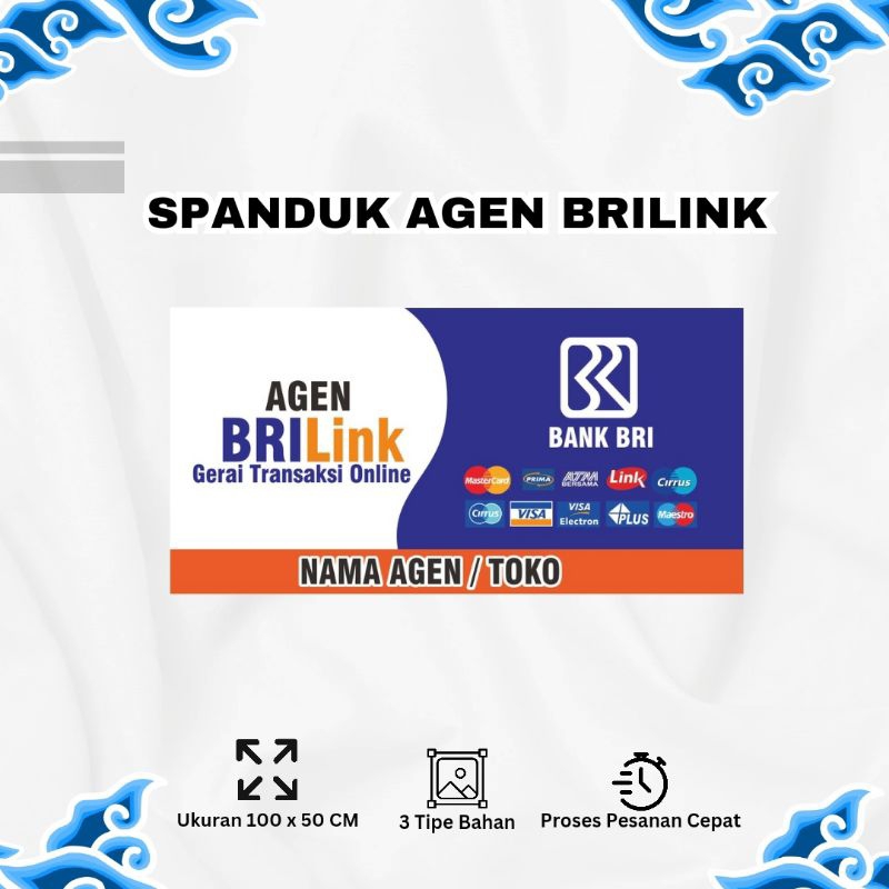 Spanduk Agen BriLink Banner Agen Brilink Cetak Spanduk Agen Brilink