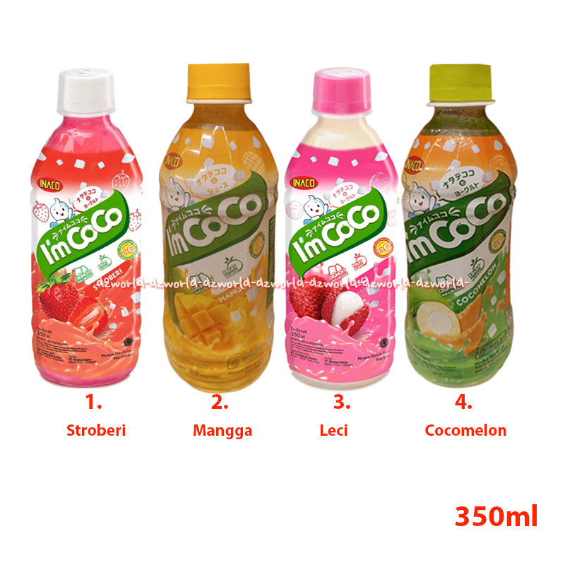 

Inaco 350ml I'm Coco Minuman Nata Decoco Pakai Puding Rasa Stroberi Mangga Leci Cocomelon Siap Minum Kemasan Boto Innaco