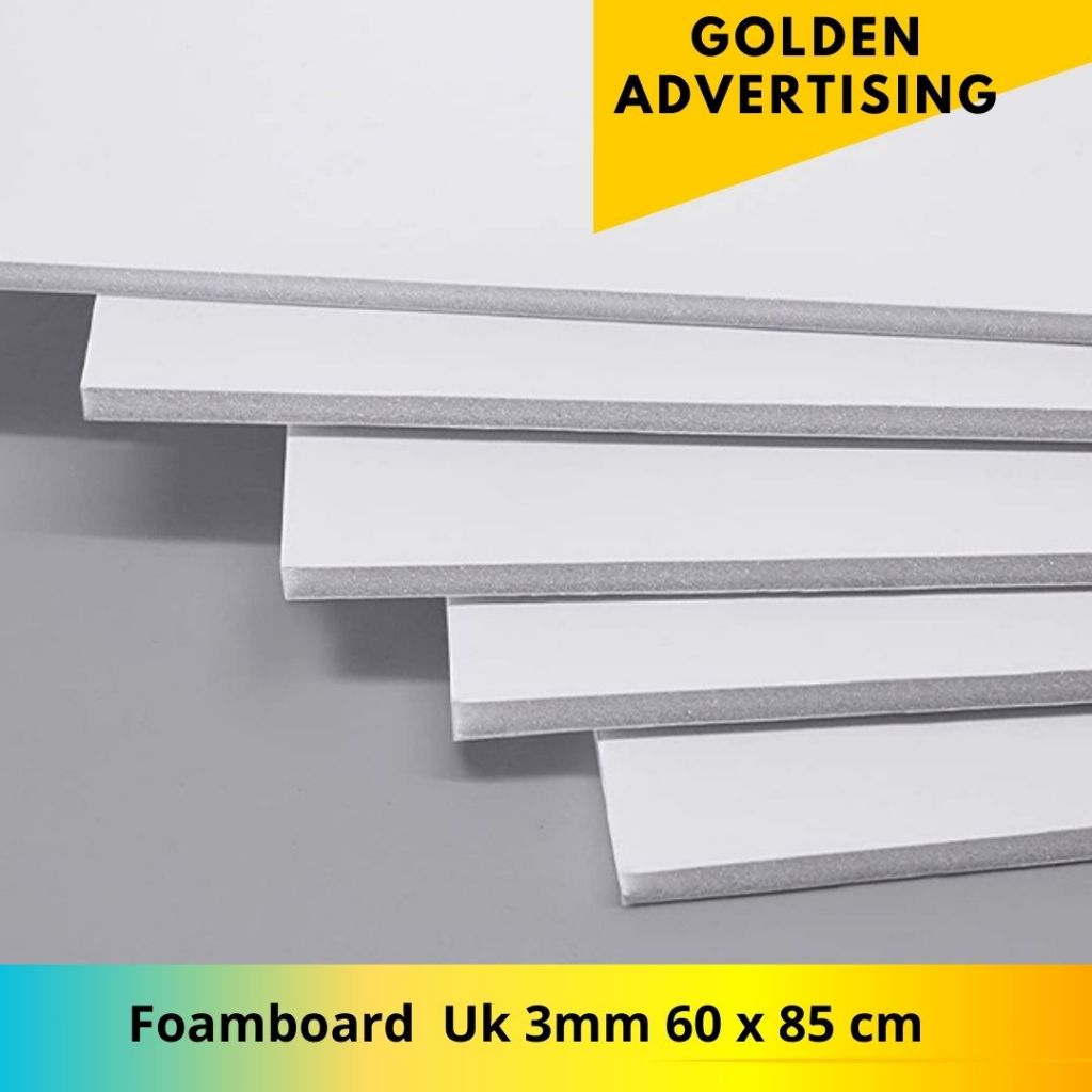 

Foam board 3mm 60 x 85 cm