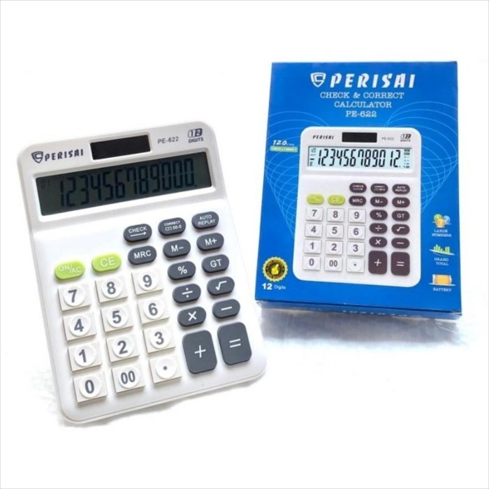 

Kalkulator PERISAI PE-622 12 DIGIT