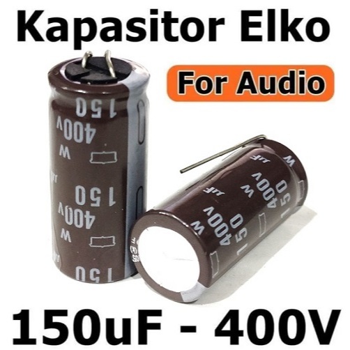 ELKO 150/400v Audio Kapasitor Elco 150uf 400v Capacitor 150 uf 400 Volt 150/400