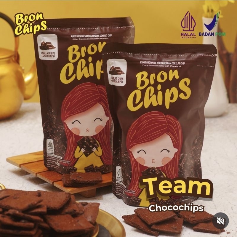 

Bron Chips - Keripik Brownies - Snack - Cemilan