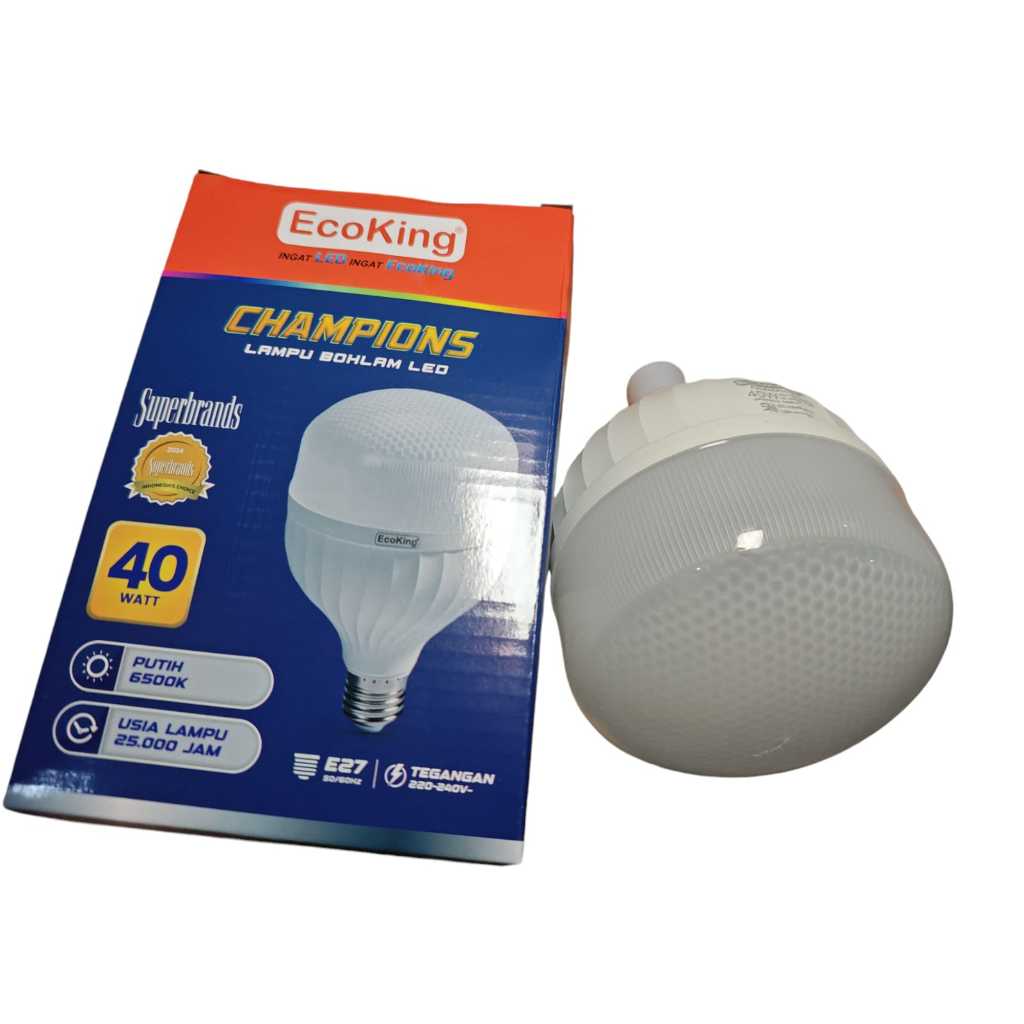 Lampu Led Ecoking Champion 40 Watt 40w Cahaya Putih