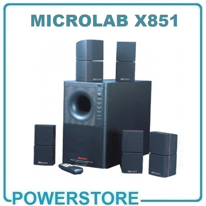 Microlab X851 5.1 Surround Multimedia Speaker Komputer PC