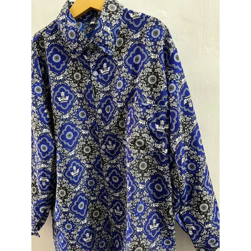 BATIK SMP NEGERI/BATIK SMP NASIONAL/SERAGAM BATIK SEKOLAH SMP LENGAN PANJANG COD
