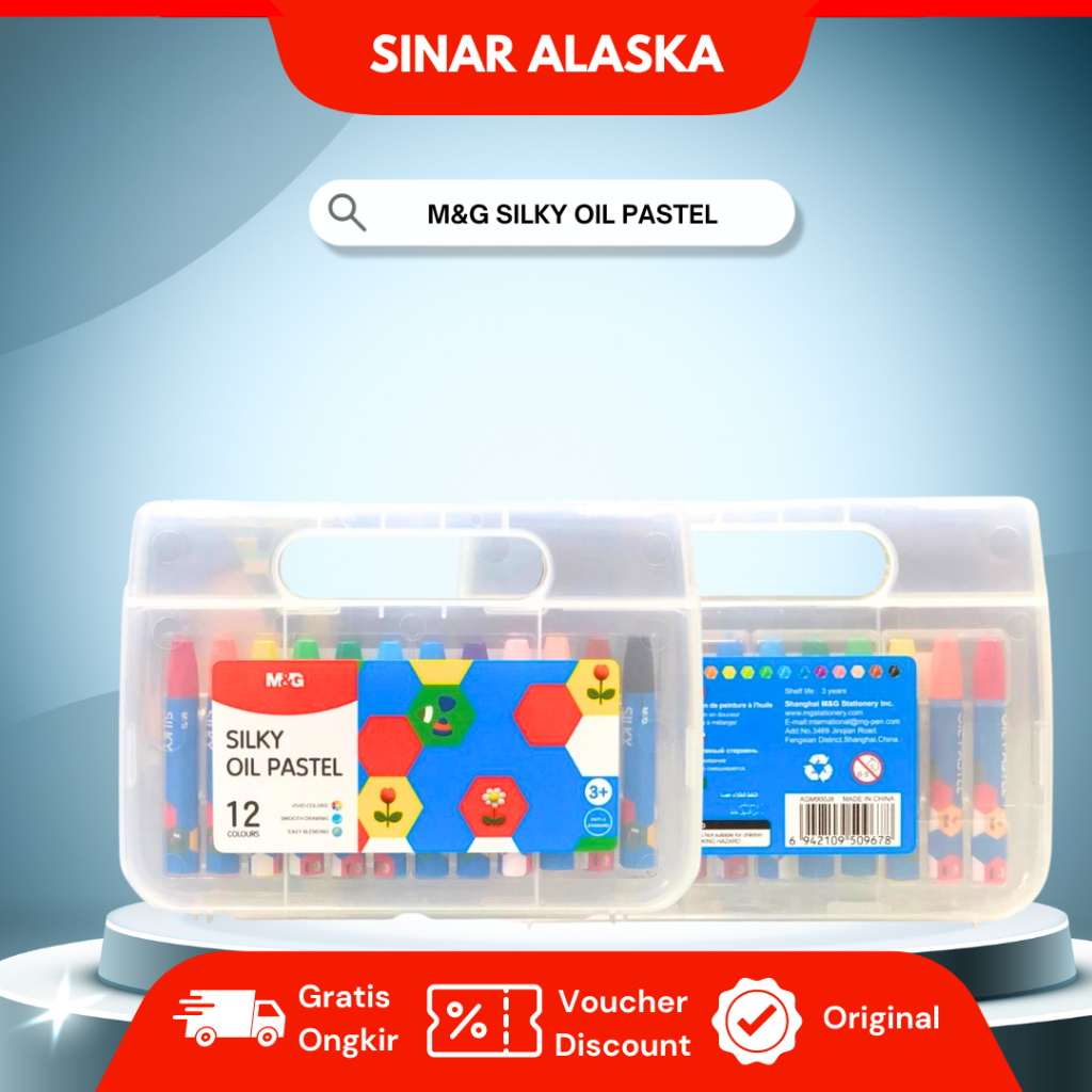

Krayon M&G Oil Pastel Silky Set 12 Warna AGM900J8 Crayon Minyak Sekolah