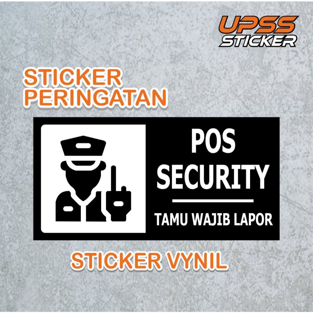 

STICKER VINYL KEREN POS SECURITY