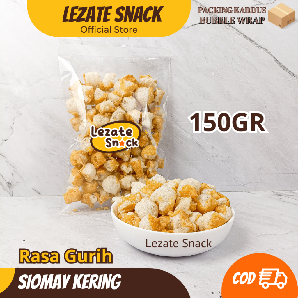 Siomay Mini Kering Kiloan 150GR Gurih Renyah Murah / Somay Kering Seblak Siomay Kering Daun Jeruk Cu