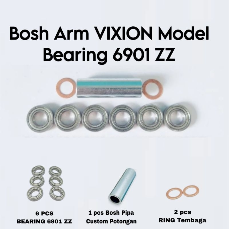 Bosh Arm Vixion Old New Model Bearing 6901 zz