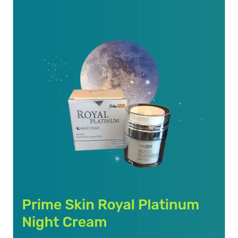 PRIME SKIN ROYAL PLATINUM NIGHT CREAM 100 % ORIGINAL PRODUK HWI