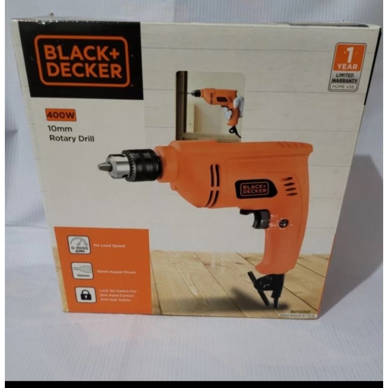 Bor Listrik Black & Decker B101 - Alat Bor Serbaguna untuk Proyek Rumah dan Kendaraan