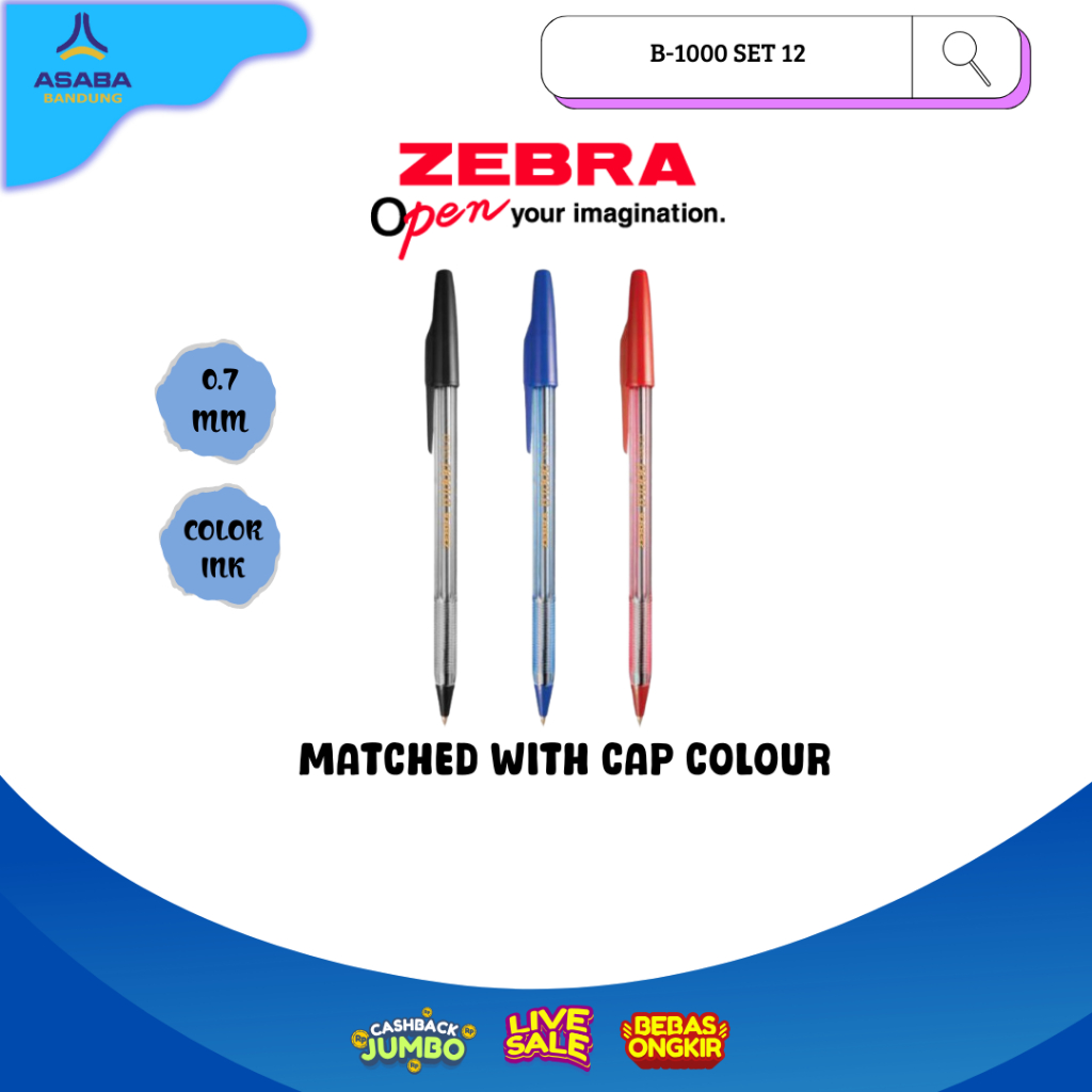 

Asaba Bandung - Zebra B-1000 0.7mm