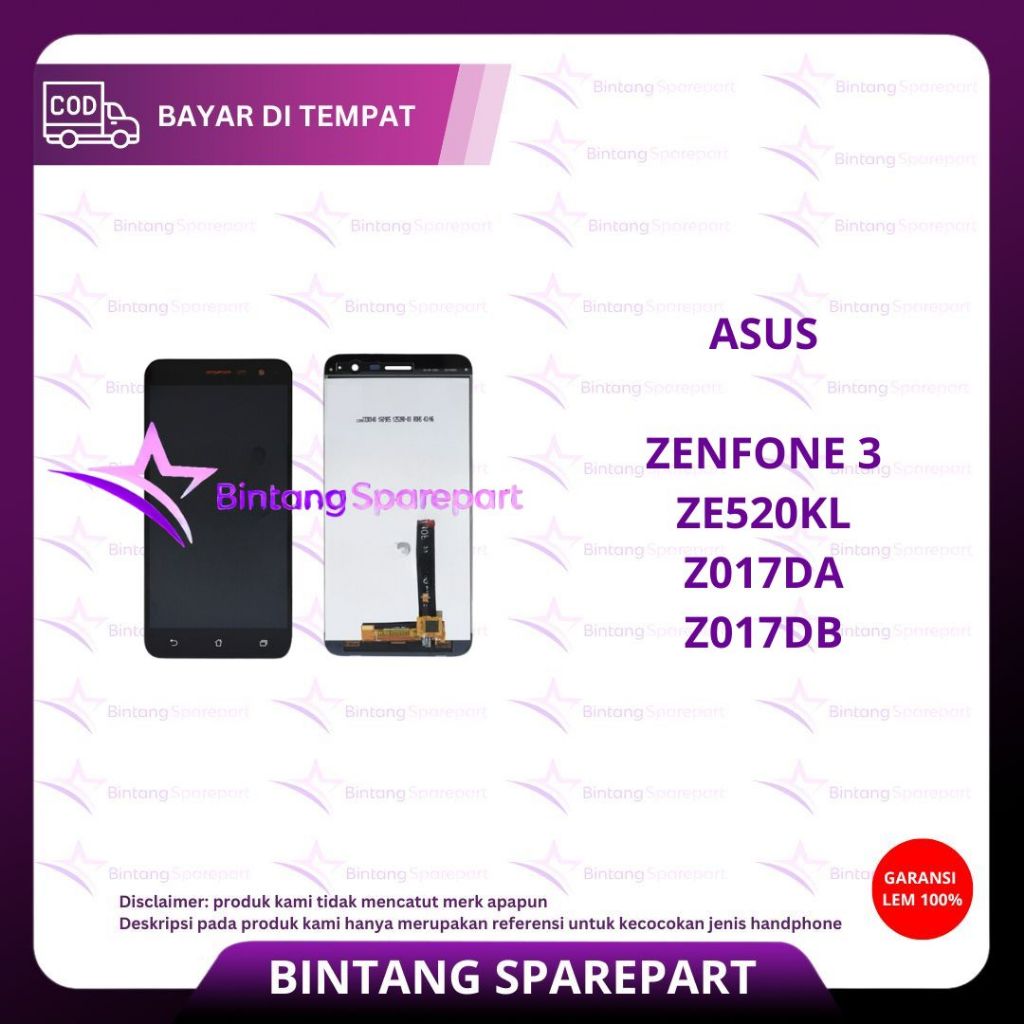 LCD TOUCHSCREEN ASUS ZENFONE 3 / ZE520KL / Z017DA / Z017DB