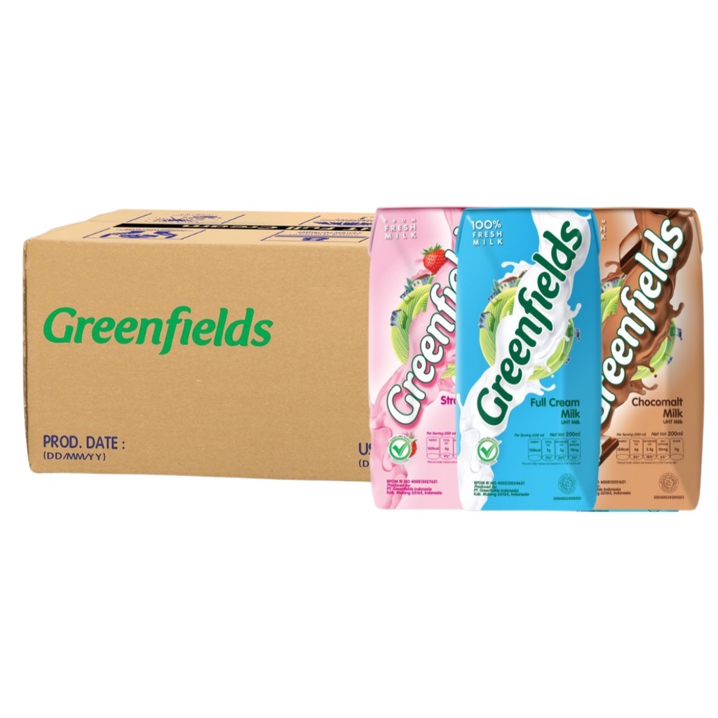 

Greenfields Susu UHT 200ml (isi 32pcs) All Variant - DUS