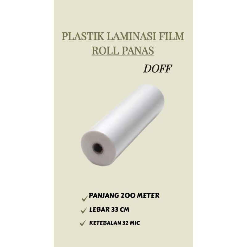 

PLASTIK LAMINASI FILM ROLL PANAS DOFF 32 MICRON