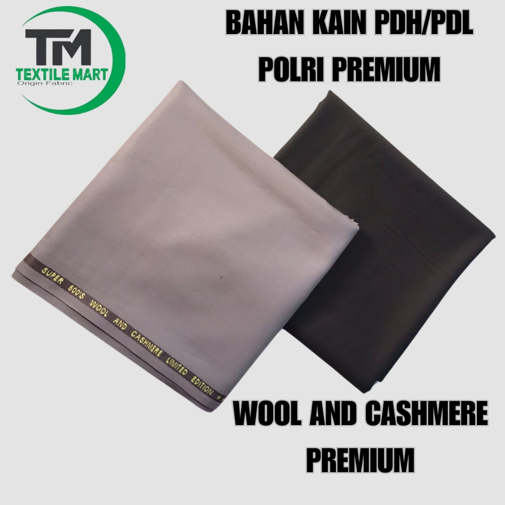 Kain polri/ kain pdh polri/ kain setelan seragam dinas pdh polri wool adem