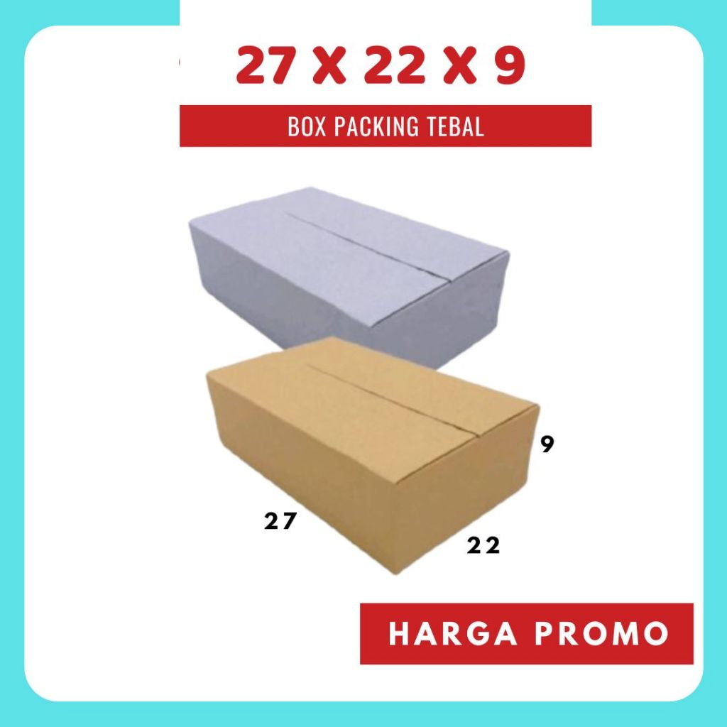 

Kardus 27x22x9 A1 box dus packing kotak kemasan karton souvenir hampers sparepart kosmetik