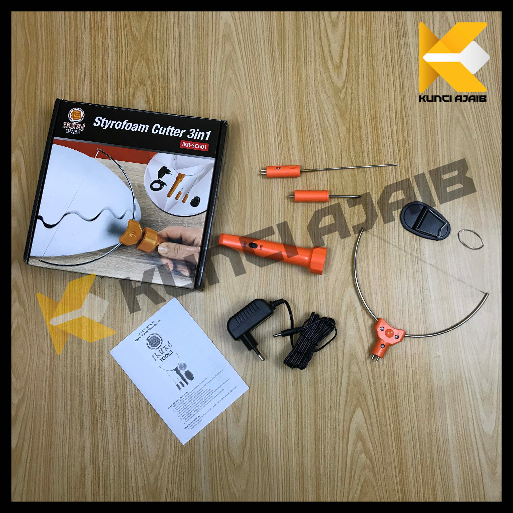 

IKURA Alat Pemotong Gabus 3 in 1 Styrofoam Cutter - Potong Gabus
