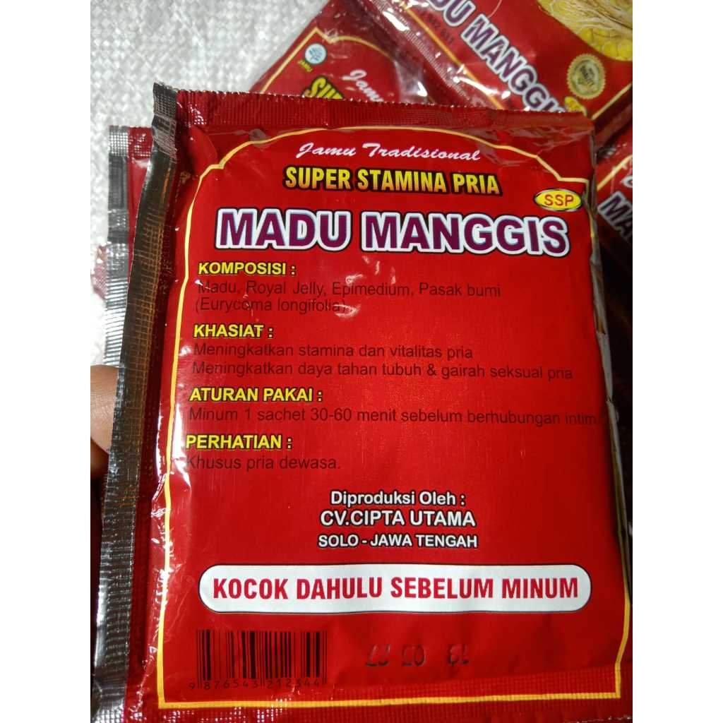 

Jamu Madu Manggis SSP stamina pria