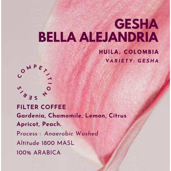 

GESHA BELLA ALEJANDRIA COFFEE SPECIALTY ARABICA COMPETITION SERIES